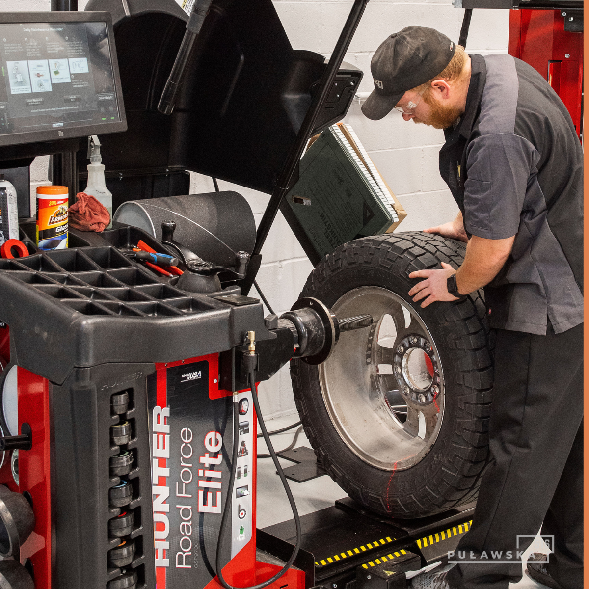 Wyważanie kół z testem drogowym